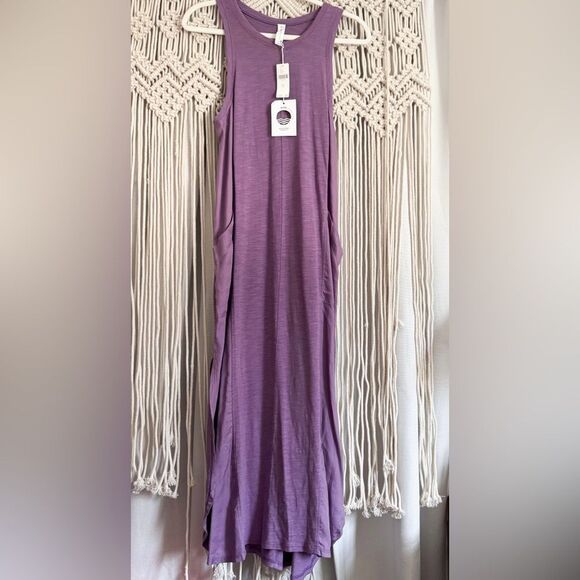 Anthropologie Daily Practice Violet Maxi Tank Dress XS NWT